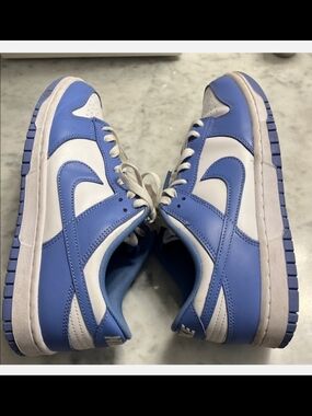 Nike Dunk Low Style Blue and White Sneakers
